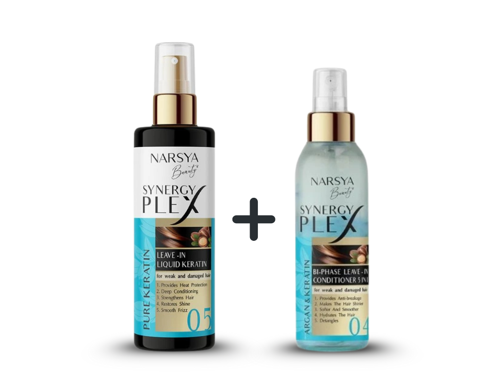 Set SYNERGY PLEX tekutý keratin + kondicioner ZDARMA