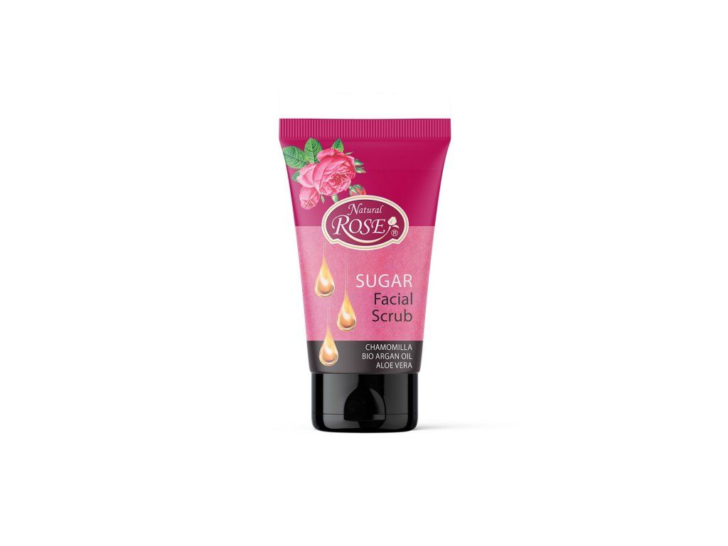 Cukrový peeling na obličej NATURAL ROSE, 150 ml