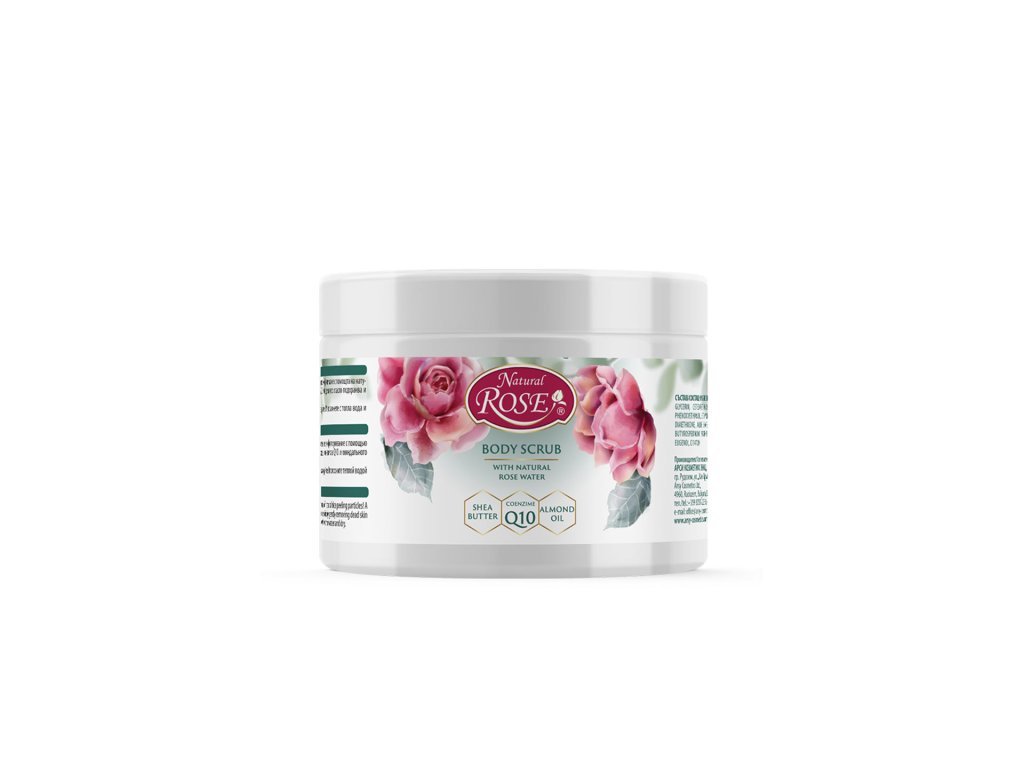 NATURAL ROSE tělový peeling, 350 ml