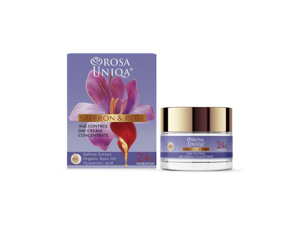 SAFFRON & ROSE age-control denní krém, 50 ml