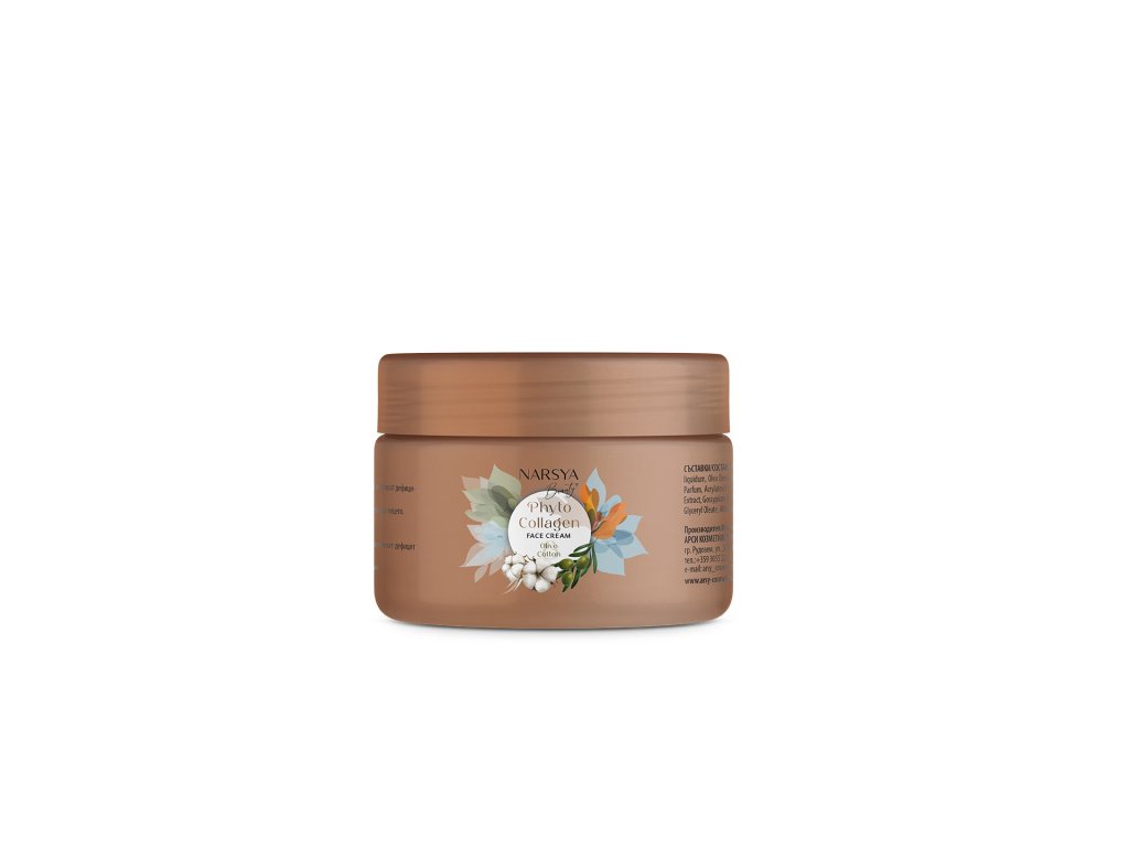 NARSYA BEAUTY Phyto Collagen krém na obličej Olive, Cotton, 200 ml