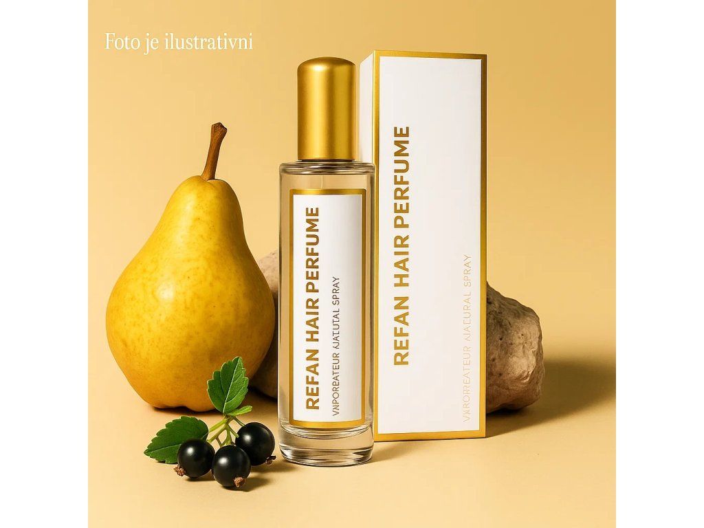 Dámský vlasový parfém REFAN W034 s květinově-ovocnou vůní, 50 ml