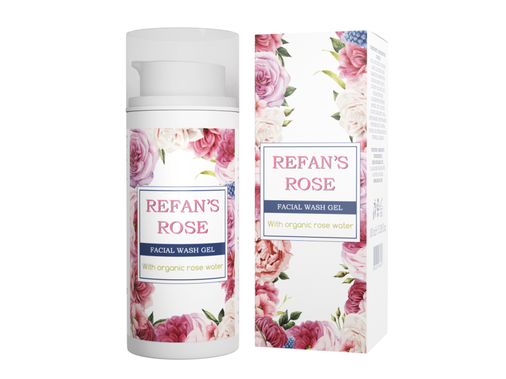 REFAN’S ROSE mycí gel na obličej, 100 ml