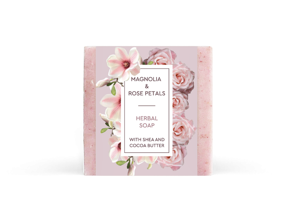 MAGNOLIA & ROSE PETALS bylinné mýdlo, 120 g