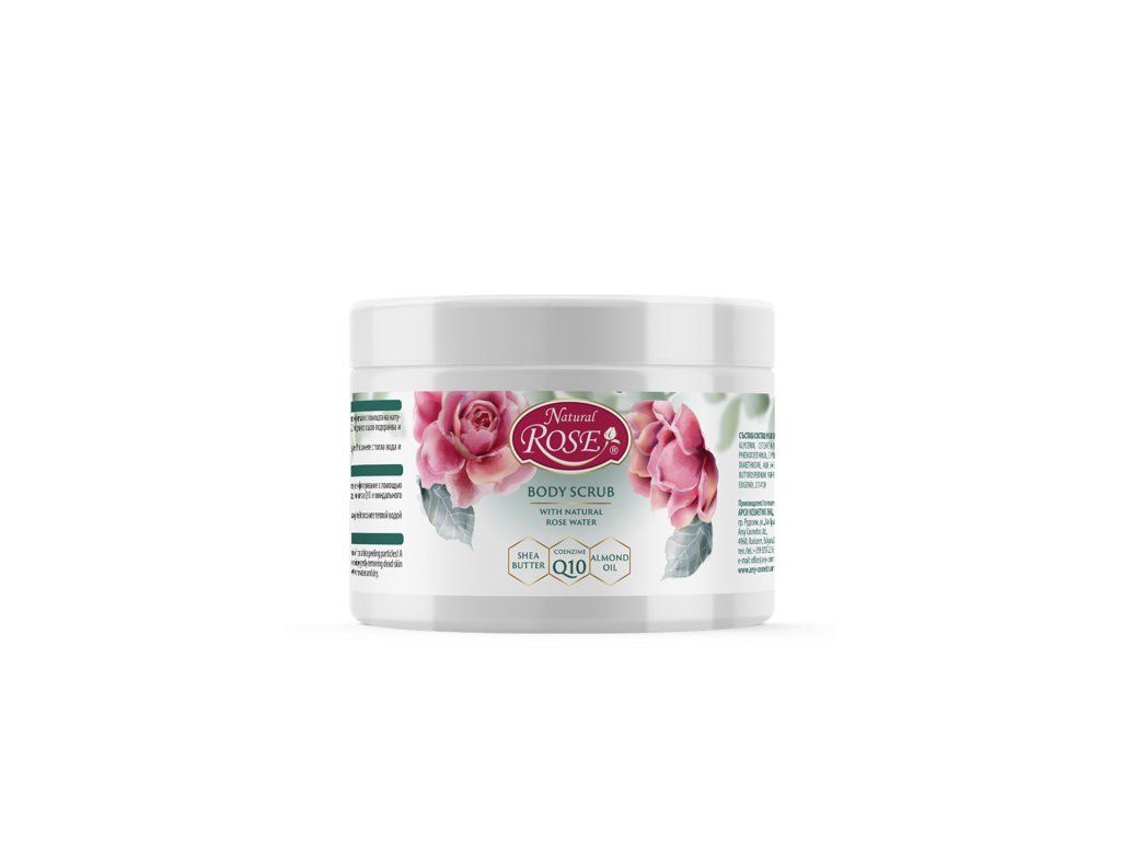 NATURAL ROSE tělový peeling, 350 ml
