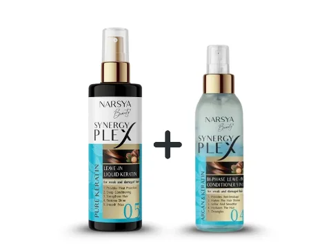 Set SYNERGY PLEX tekutý keratin + kondicioner ZDARMA