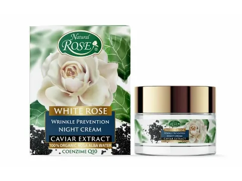 WHITE ROSE anti-wrinkle hydratační noční krém s kaviárovým extraktem, 50 ml