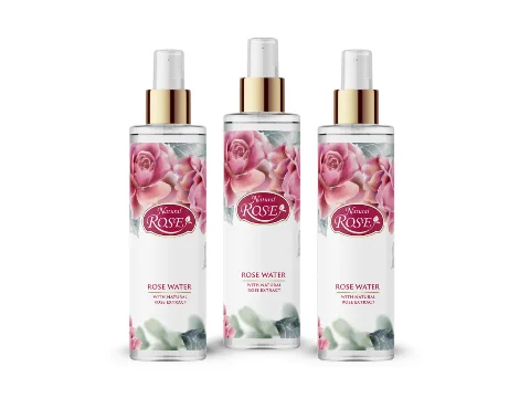 Zvýhodněné balení: 3x Přírodní růžová voda Natural ROSE, (3x 250 ml)