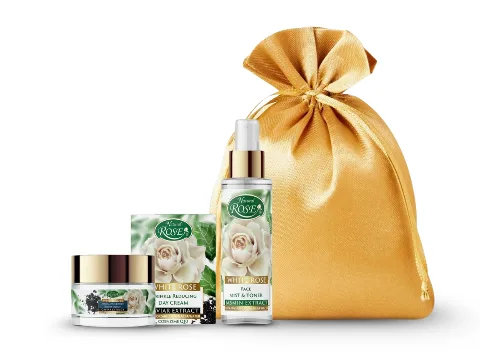 Vánoční dárkový balíček Luxusní anti-age péče s kaviárem a růží – WHITE ROSE + dárkové balení ZDARMA