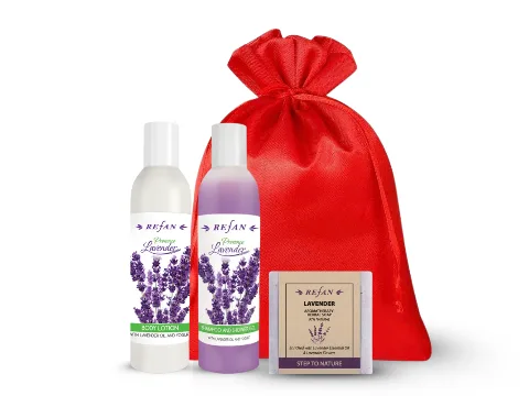 Levandulová vánoční dárková sada pro relaxaci – Provence Lavender + dárkové balení ZDARMA