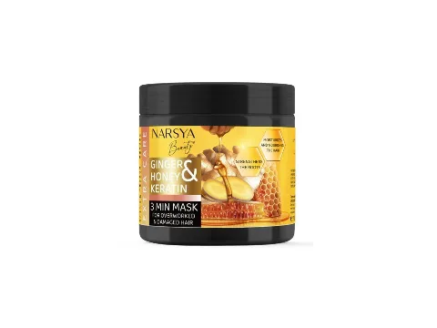 GINGER & HONEY & KERATIN 3 minutová maska na vlasy, 350 ml