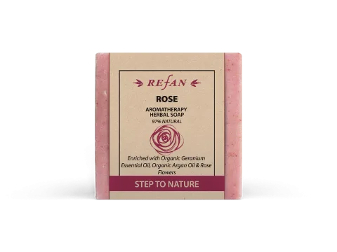 ROSE AROMATHERAPY bylinné mýdlo, 120 g
