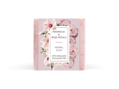 MAGNOLIA & ROSE PETALS bylinné mýdlo, 120 g
