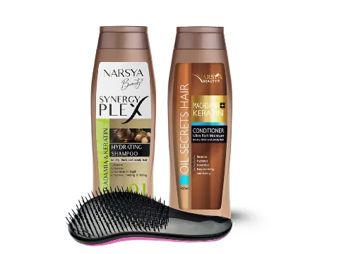 SET "Zkrocení nepoddajných vlasů" makadamie, keratin